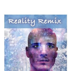 man with sky and symbol background