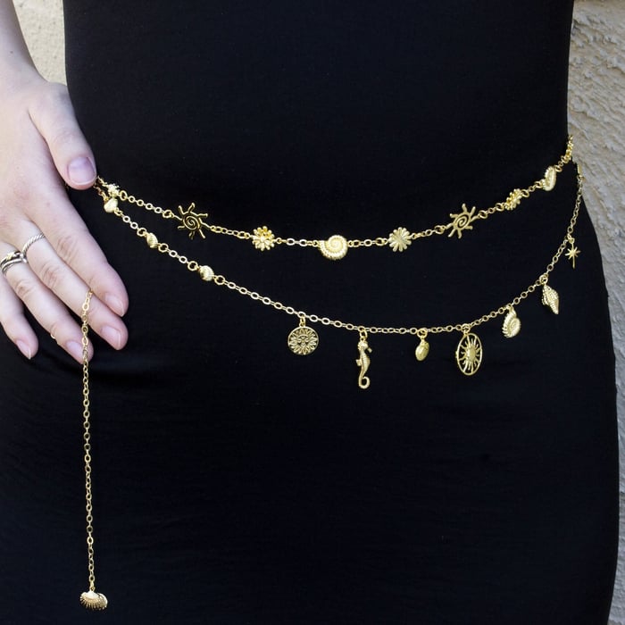 DIY Body Chain Tutorial – Adjustable Waist or Hip Chain