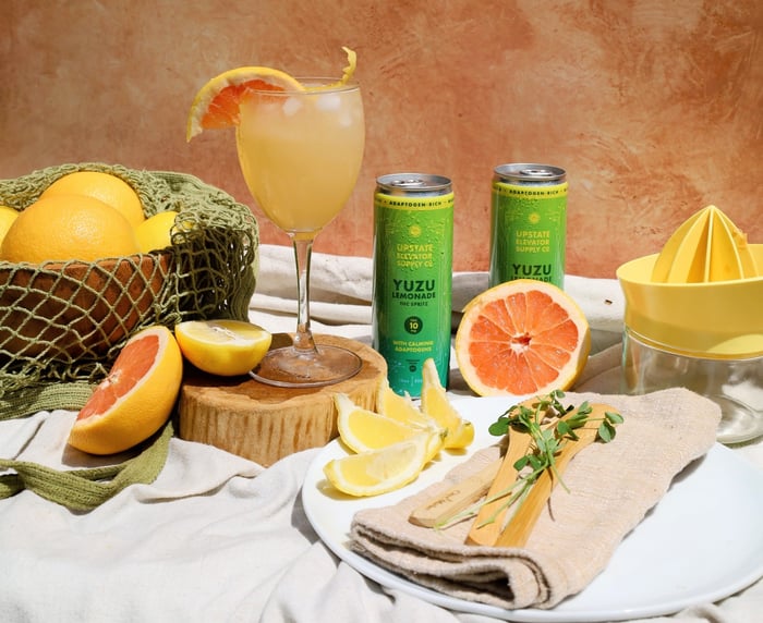 Yuzu Summer Spritz Adaptogen + THC Mocktail