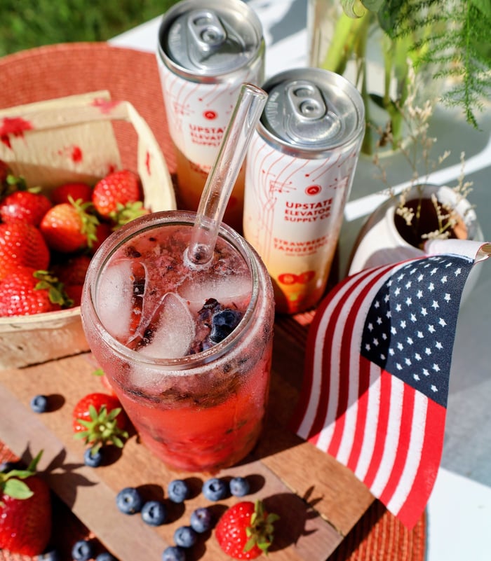 Red, White & Berry Fizz THC Mocktail