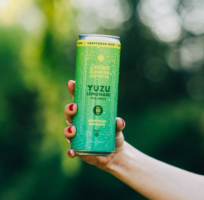 Yuzu Summer Spritz Adaptogen + THC Mocktail – Upstate Elevator