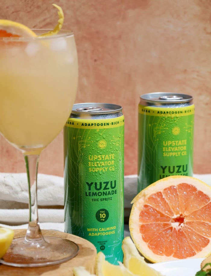 Yuzu Summer Spritz Adaptogen + THC Mocktail – Upstate Elevator