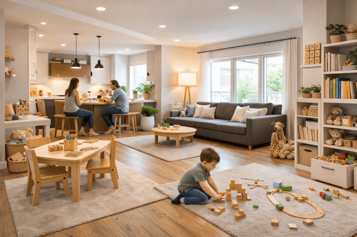 ออกแบบตกแต่งบ้านสำหรับครอบครัวที่มีเด็กเล็ก ควรคำนึงอะไรบ้าง