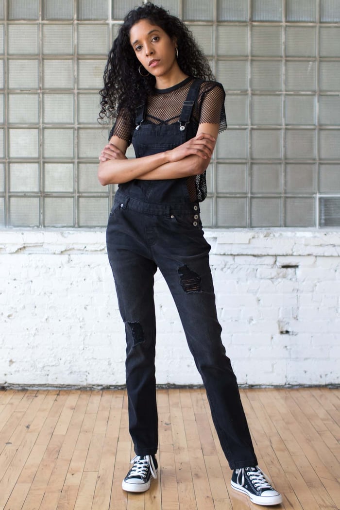 Black-Distressed-Denim-Overalls-1