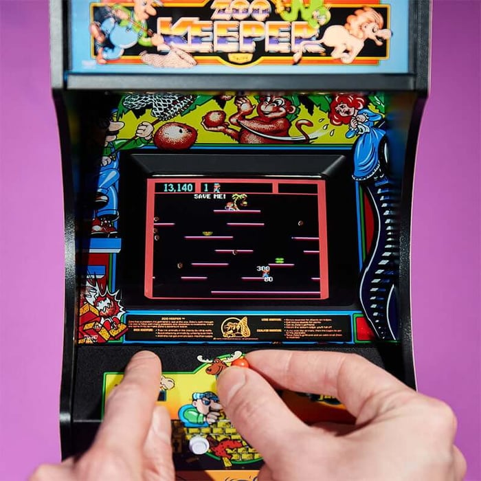 Taito ZooKeeper quarter sized arcade available from Just Geek