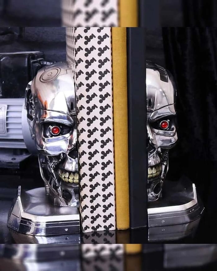 Terminator bookends available from Just Geek