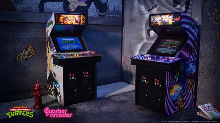 TMNT duo quarter arcades available by Just Geek