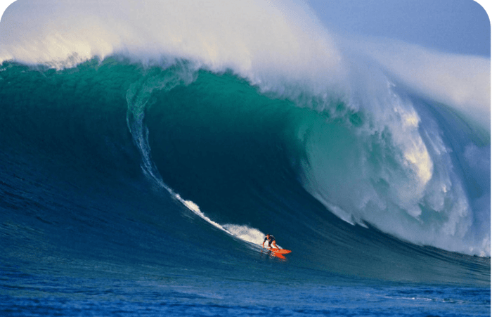 Ken Bradshaw Michael Willis and an 85 Foot Wave