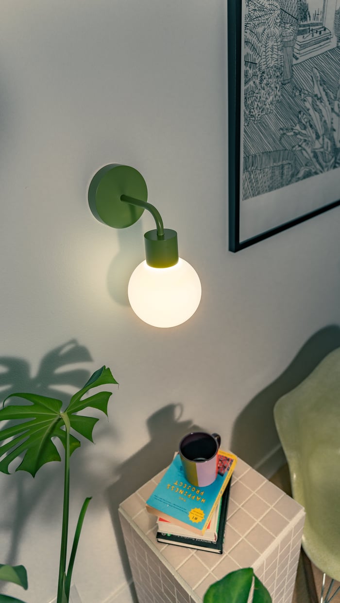 Battery-powered wall sconces are a perfect renter-friendly upgrade