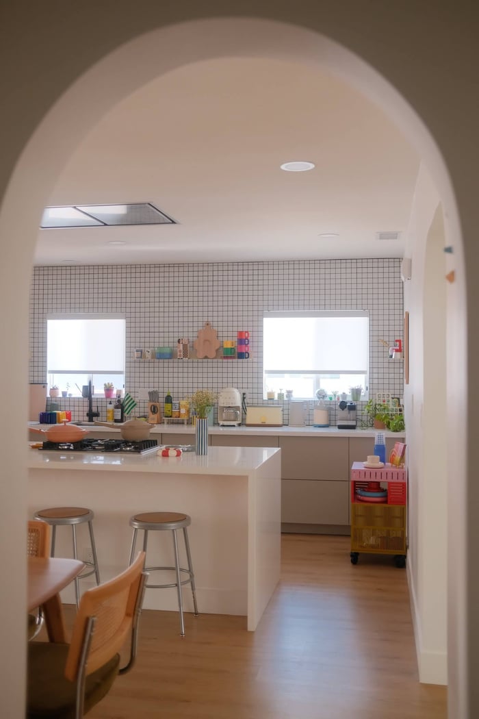 colorful and aesthetic kitchen