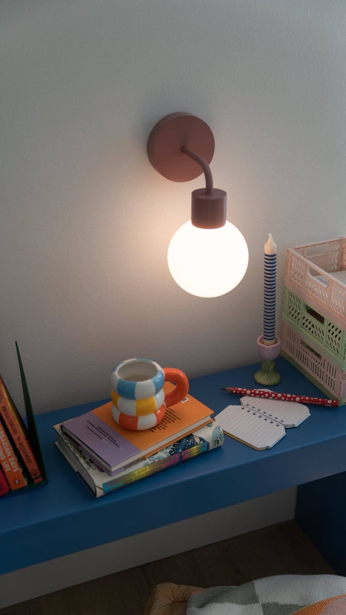 bedroom lighting for a small study nook