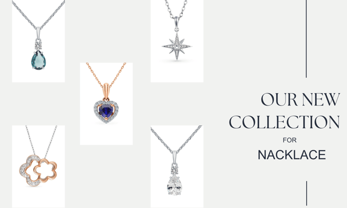 Rose Gold Heart pendant necklace with sapphires and diamonds