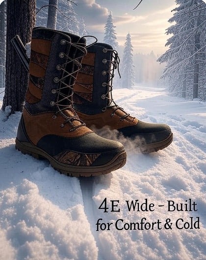 4e wide insulated hunting boots