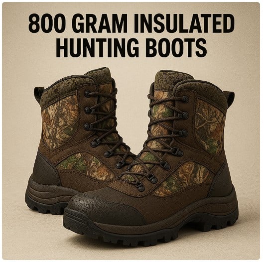 800 gram insulated hunting boots