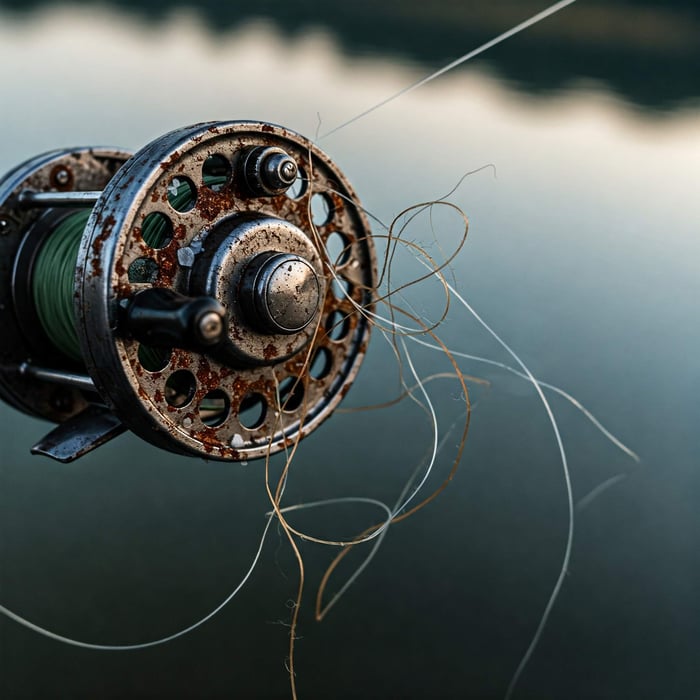 how to fix a fishing reel that won't reel in