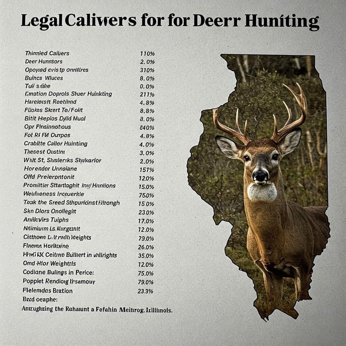 list of legal calibers for deer hunting in illinois