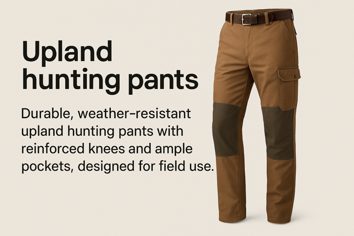 upland hunting pants