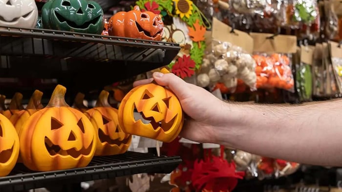 Halloween decorations at the store
