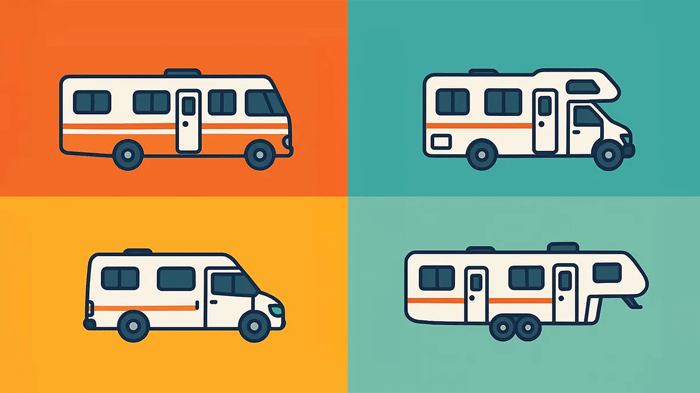 an illustration of different RV types