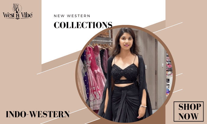 Indo-western Dhoti With Shrug Party Wear Black Color