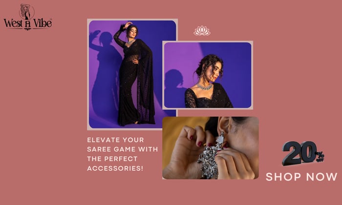 Saree Party Wear Black Color Sequence Work