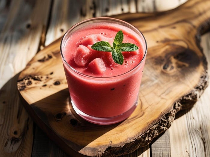 Watermelon juice, an ideal hydrating food