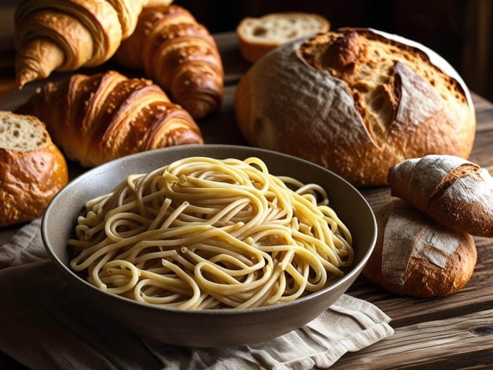 Gluten-containing foods like bread and pasta may affect gut sensitivity in migraine