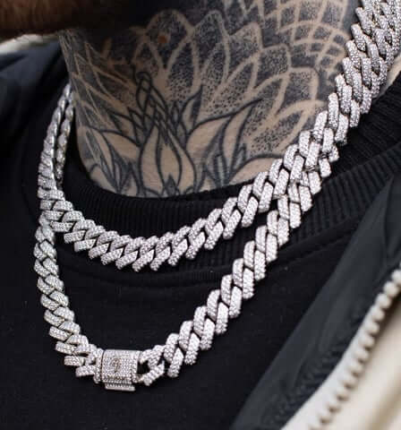 Adamans Jewellery Monaco Chain - White Gold