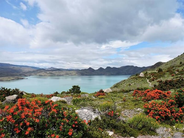 A view from one of Gabriel’s hikes in Patagonia