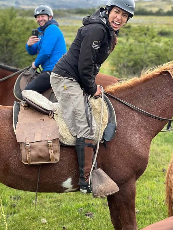 Catching the moment nature called for Pamela’s horse!
