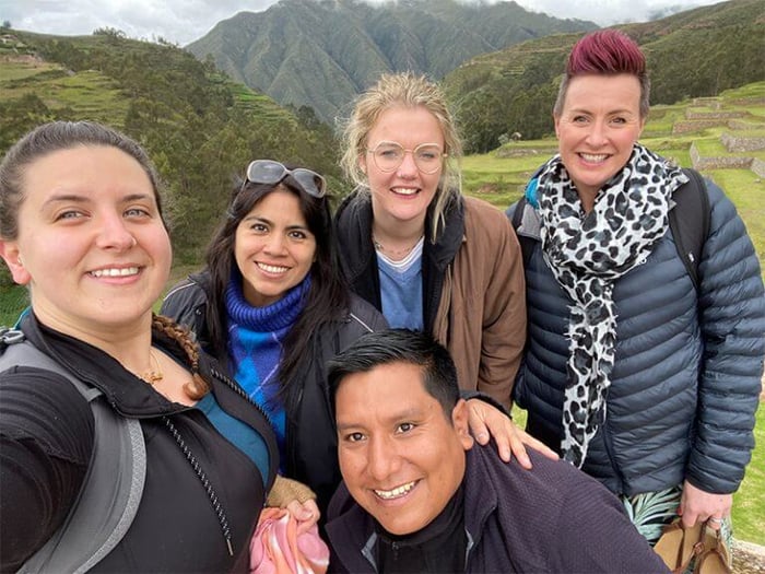 Marco with the smiling Latin Routes team!