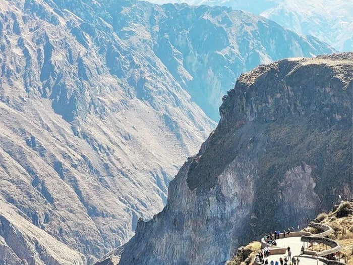 Marco’s photo of his view over Colca Canyon