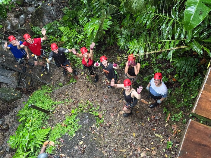 Group aerial shot