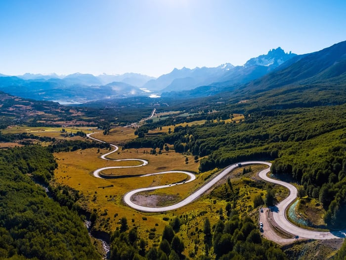 Carretera Astral (Austral Highway) landscape in Autumn