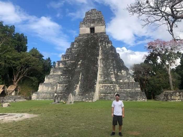 Alex at the site of Tikal