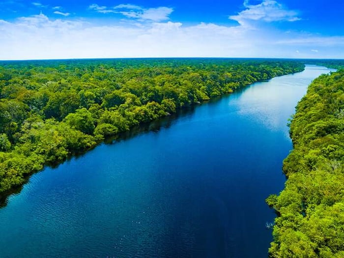 The mighty Amazon river