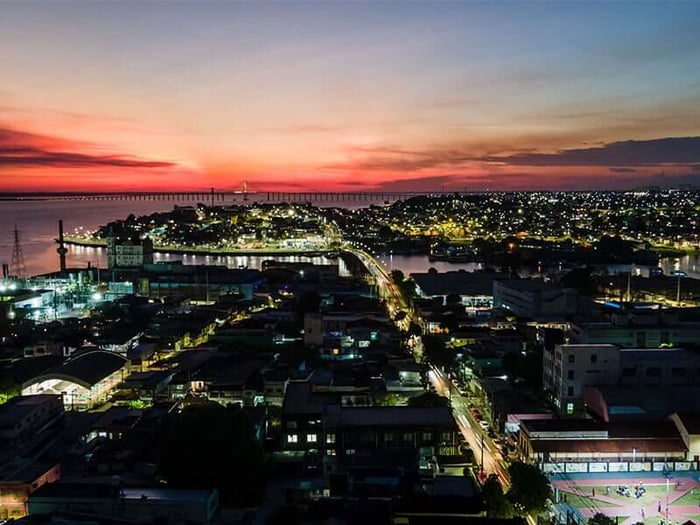 Manaus at sunset
