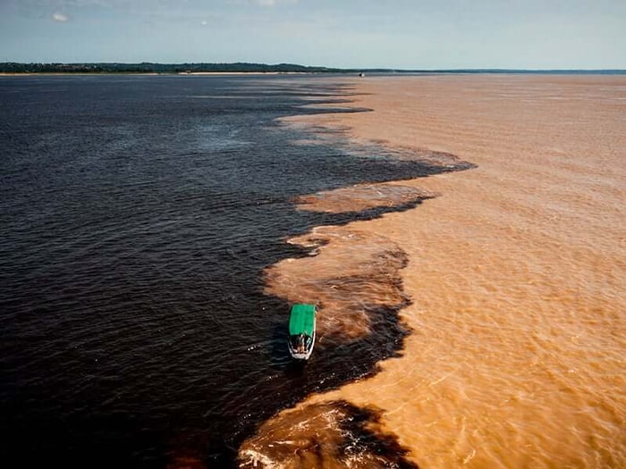 Rio Negro creating the Amazon