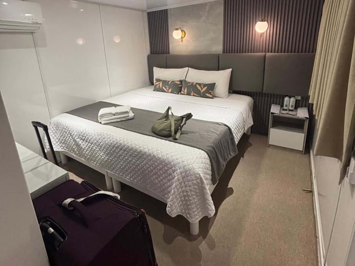 Rob's Cabin aboard motoryacht Galaxy in the Galapagos Islands