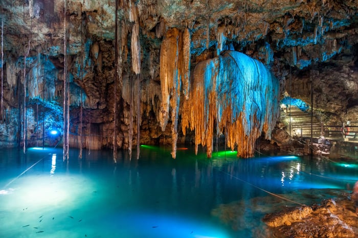 Cenote Dzitnup near Valladolid, Mexico