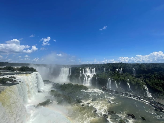 Chelsea's view of the falls, "I’m pretty sure I gasped on the Brazilian side"