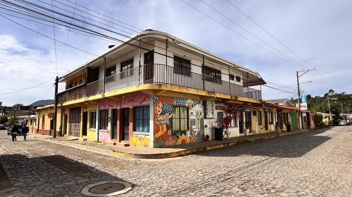 Colourful buildings