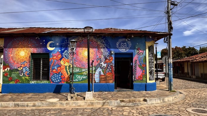 Colourful buildings