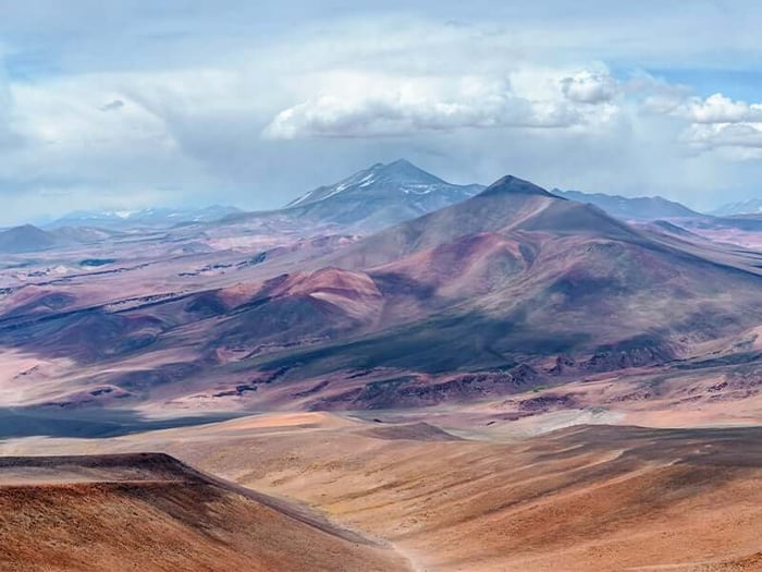 View of Ojos del salado volcano