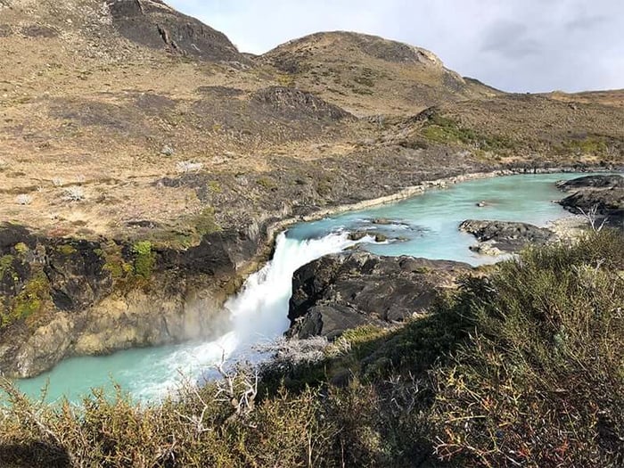 River flowing through Patagonia
