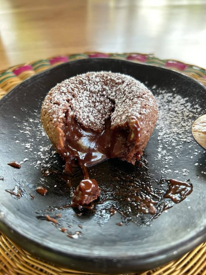 Chocolate pudding at the Casa Rivera del Cacao
