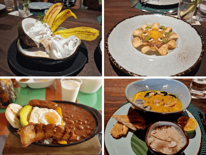 Traditional Colombian dishes