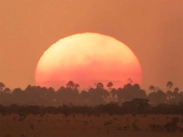Sunset over Rupununi Savannah