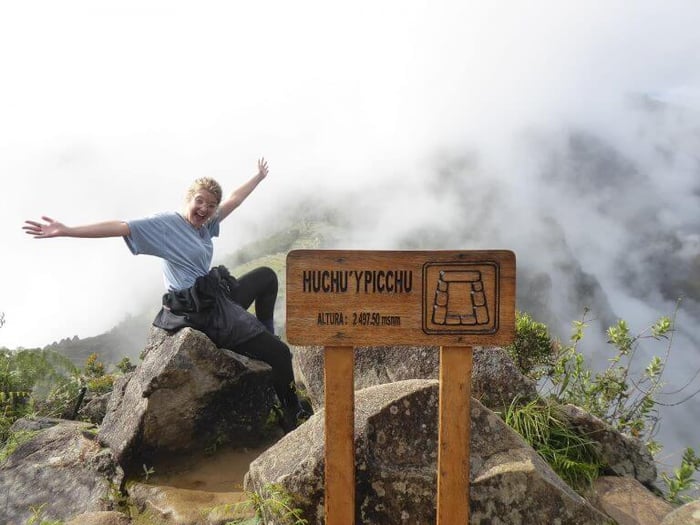 Milly loving life at Huchuy Picchu!