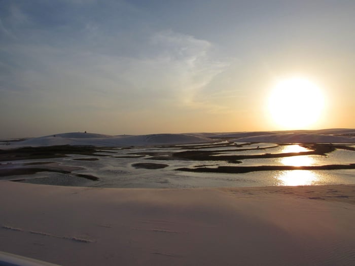 Sunset over the dunes